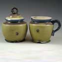 creamer and sugar bowl