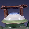 seagreen teapot detail