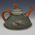 Dark Green Teapot