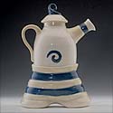 White Hip Teapot 